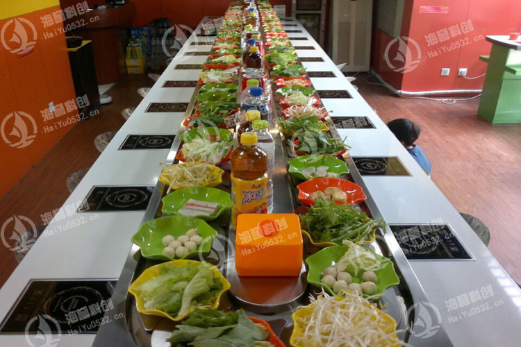 海譽(yù)回轉(zhuǎn)火鍋設(shè)備—青島城陽大潤發(fā)實(shí)體店