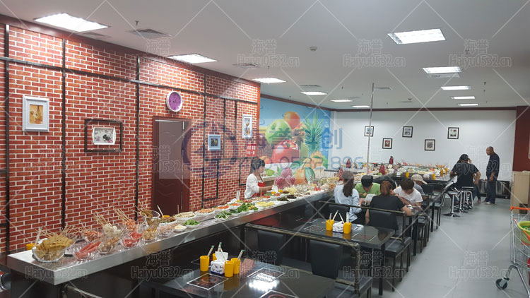 濟(jì)南銀座購(gòu)物廣場(chǎng)回轉(zhuǎn)火鍋店實(shí)拍