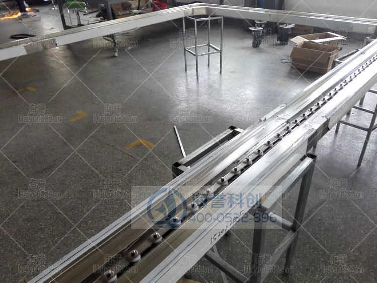 口字型不銹鋼回轉(zhuǎn)小火鍋設備現(xiàn)場生產(chǎn)圖4