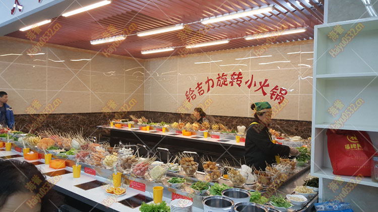 李滄維客旋轉(zhuǎn)火鍋設(shè)備安裝效果圖4