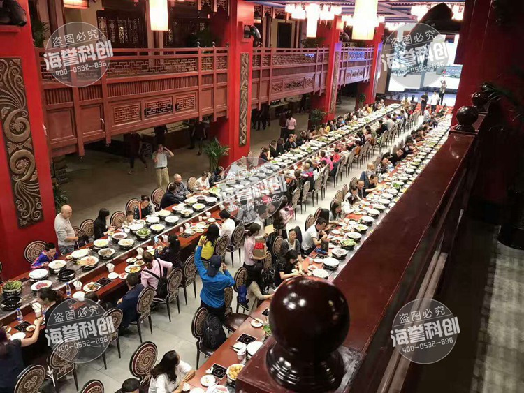 海譽科創(chuàng)回轉火鍋設備長街宴項目