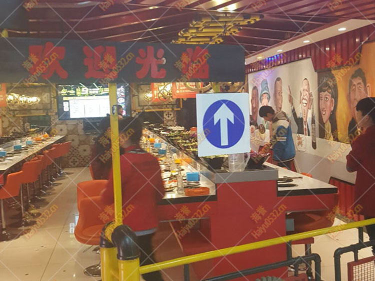 威?？句桃惑w回轉火鍋設備安裝完畢