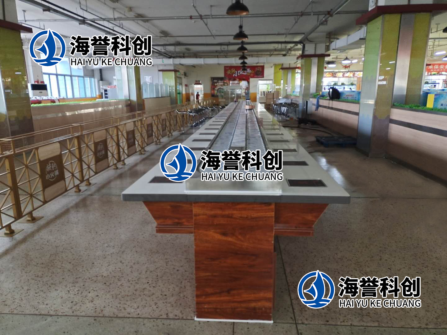 山西富士康餐廳旋轉(zhuǎn)火鍋設(shè)備