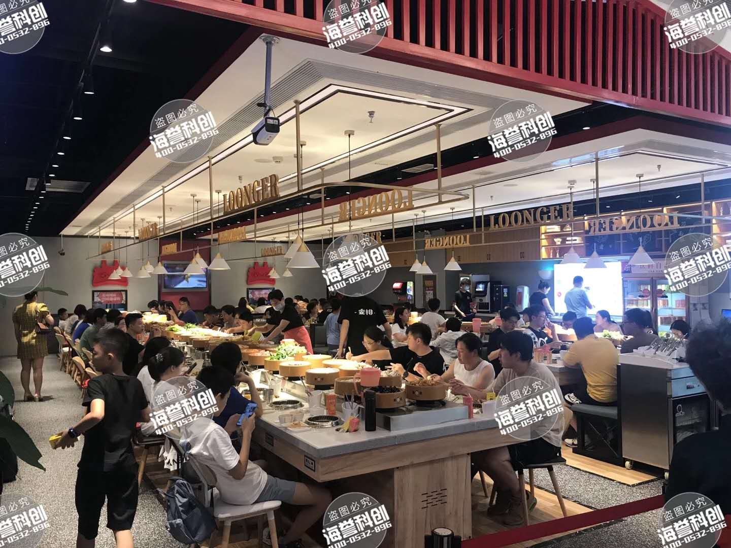 自助無煙旋轉(zhuǎn)小火鍋