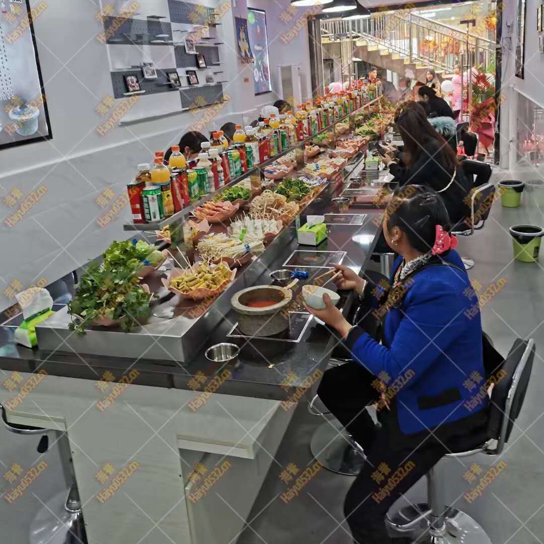 貴州客戶旋轉(zhuǎn)小火鍋開(kāi)業(yè)