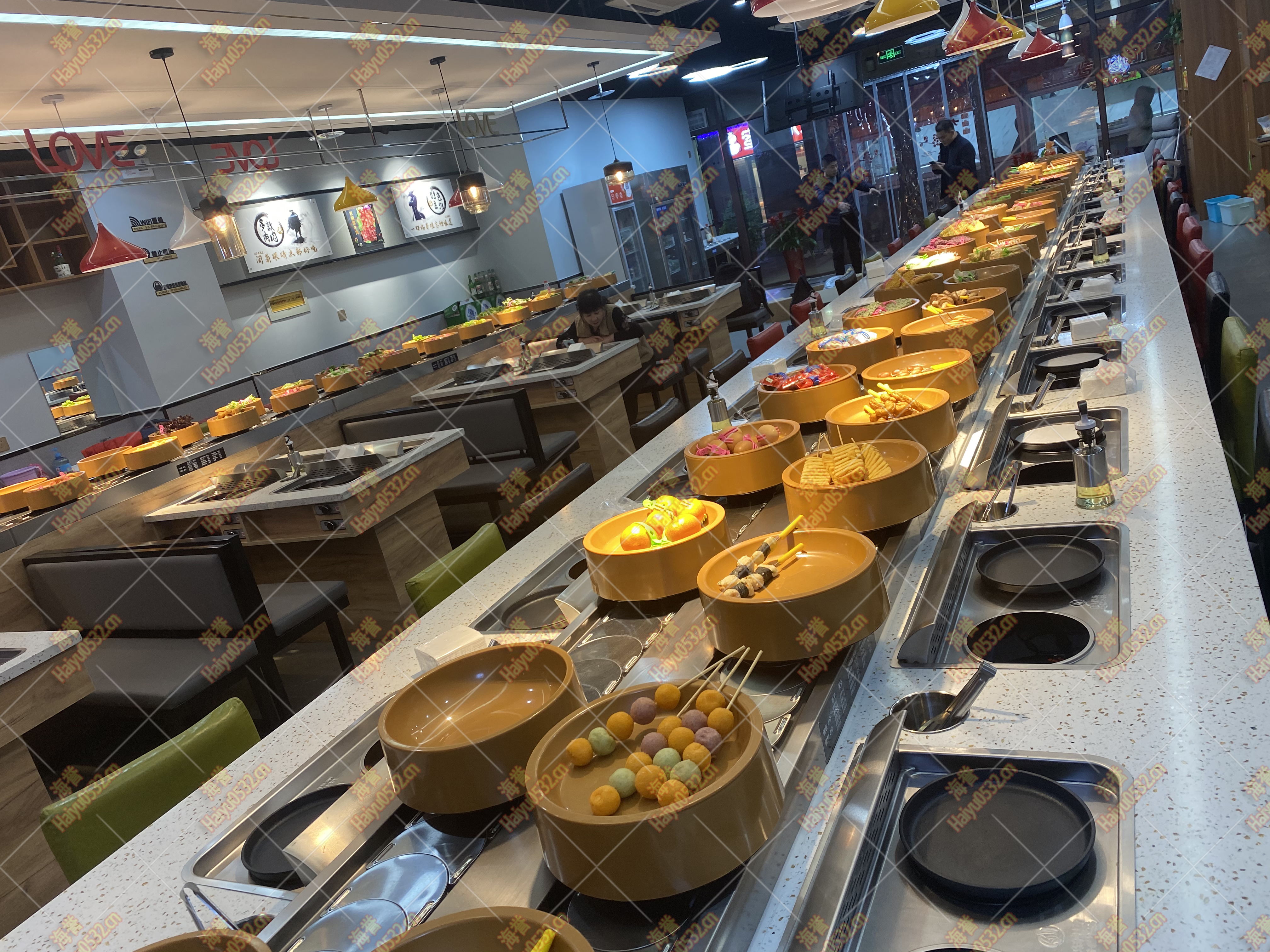 無煙旋轉小火鍋設備