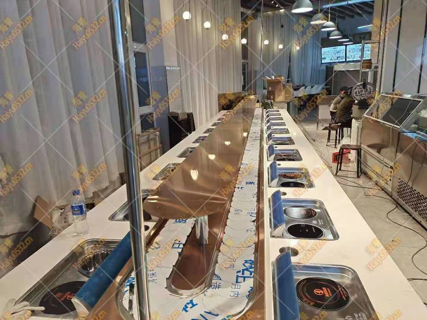 無煙涮烤旋轉(zhuǎn)小火鍋設(shè)備