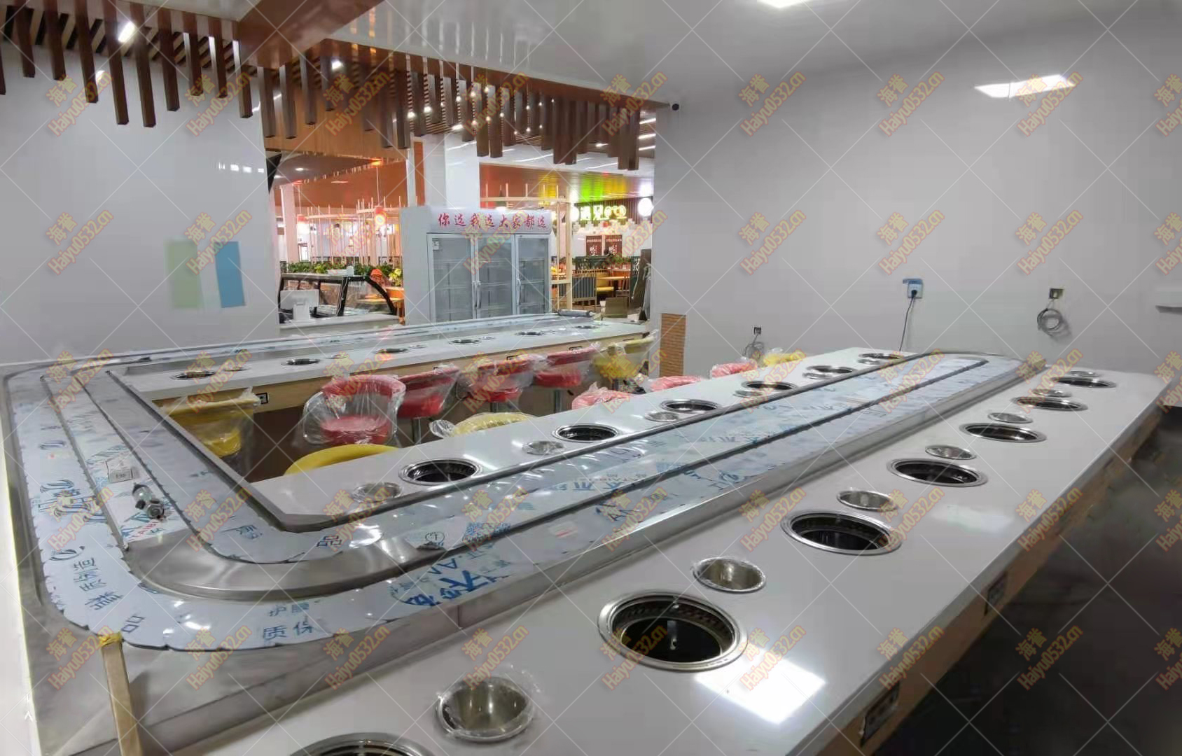 單涮無煙旋轉(zhuǎn)小火鍋設(shè)備