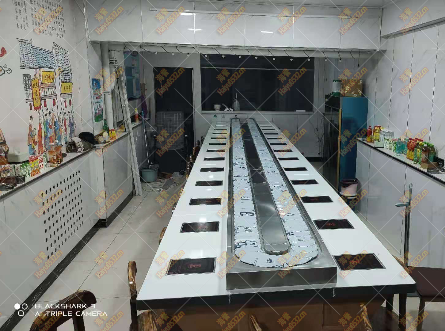 內(nèi)蒙直線旋轉(zhuǎn)小火鍋設(shè)備完工