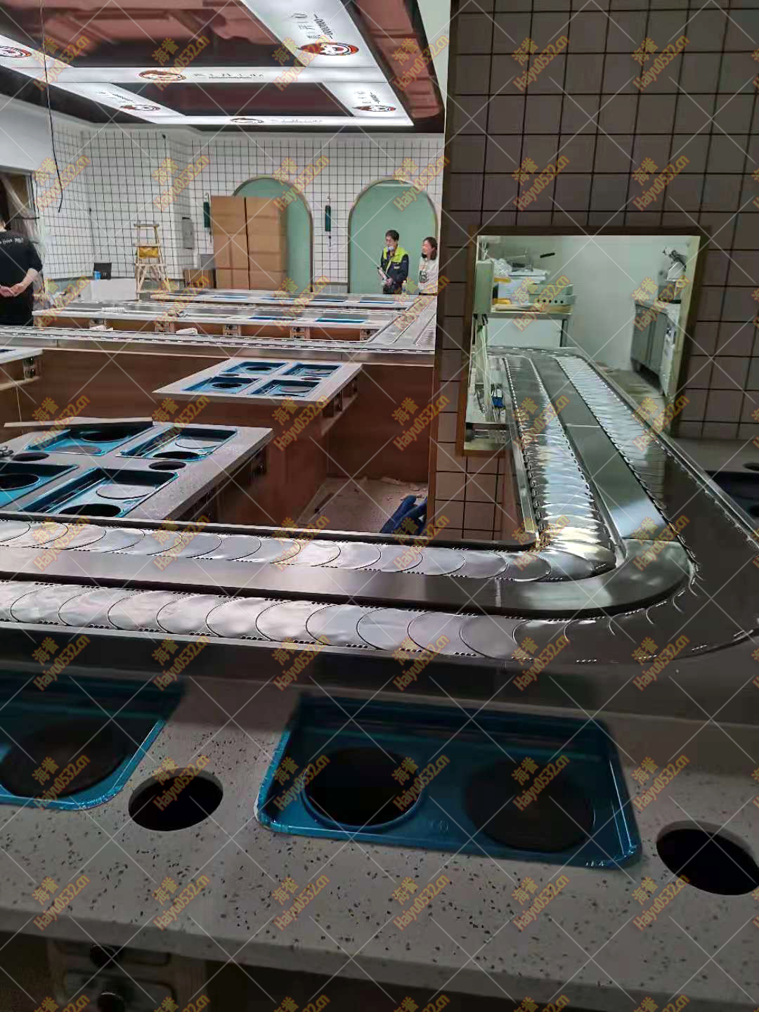 無煙涮烤旋轉(zhuǎn)小火鍋設(shè)備