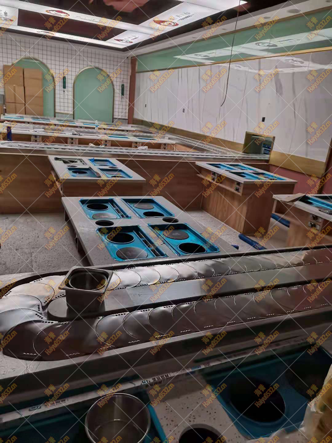 無煙涮烤旋轉(zhuǎn)小火鍋設(shè)備