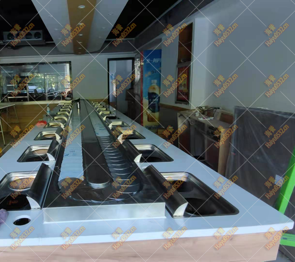 無煙涮烤旋轉(zhuǎn)小火鍋設備