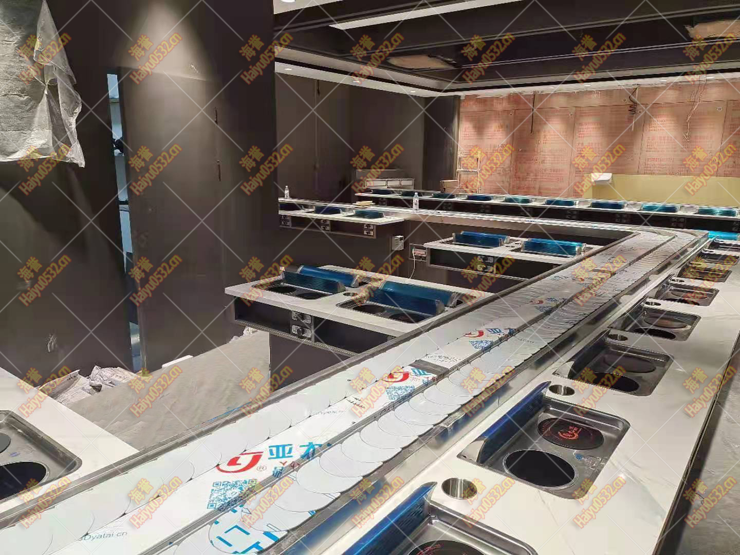 無煙涮烤旋轉(zhuǎn)小火鍋設(shè)備