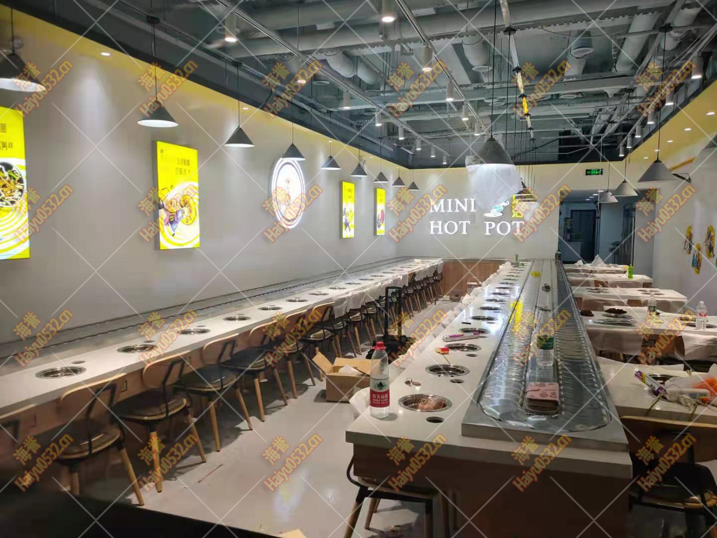 單涮無煙旋轉(zhuǎn)小火鍋設(shè)備