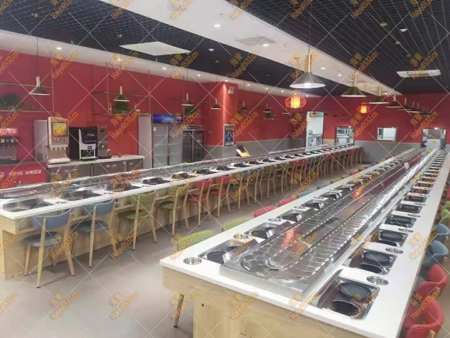 無煙涮烤自助小火鍋設備完成 無煙涮烤自助小火鍋設備完成