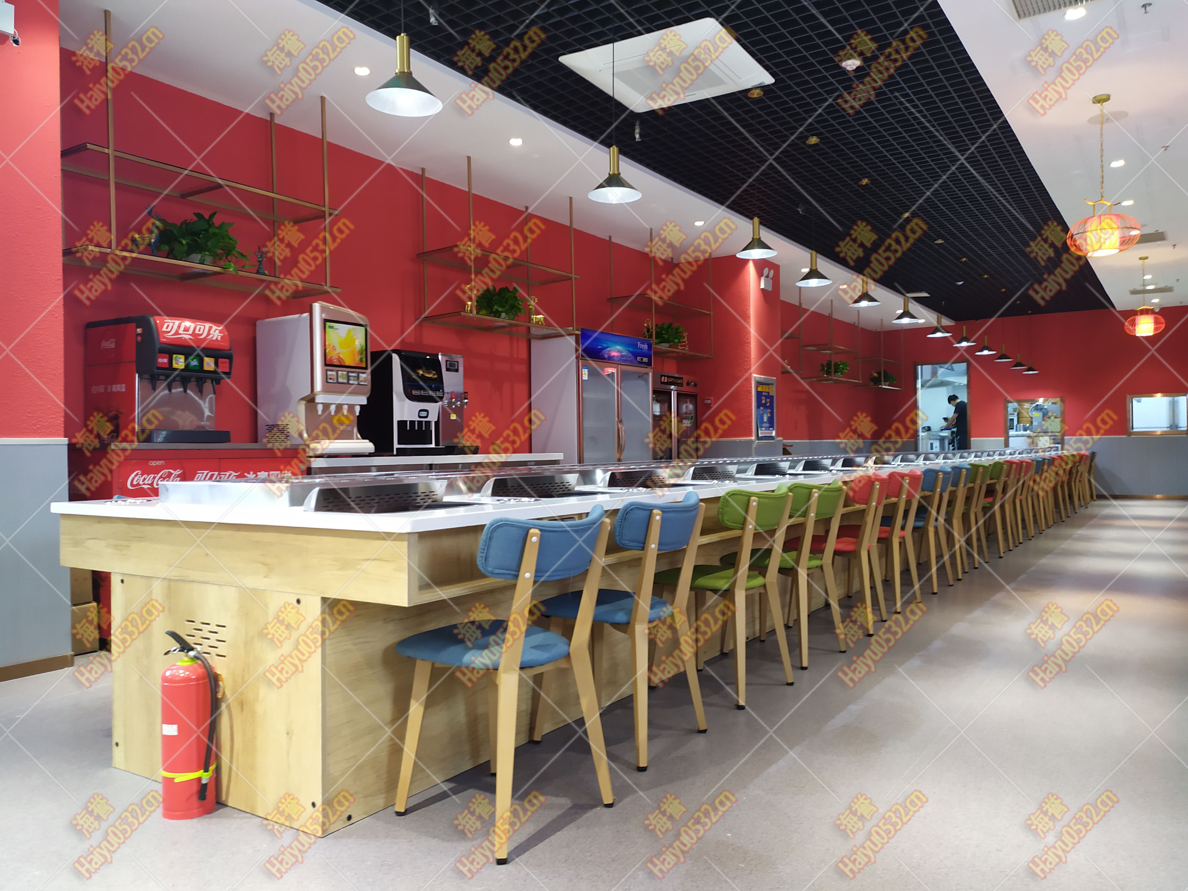 無煙涮烤旋轉(zhuǎn)小火鍋設(shè)備