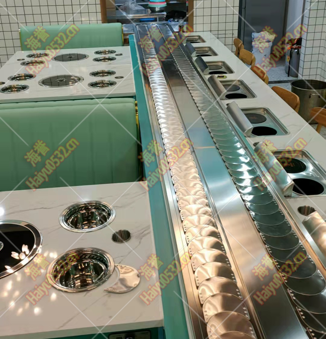 四川無煙涮烤旋轉小火鍋設備完成 四川無煙涮烤旋轉小火鍋設備完成