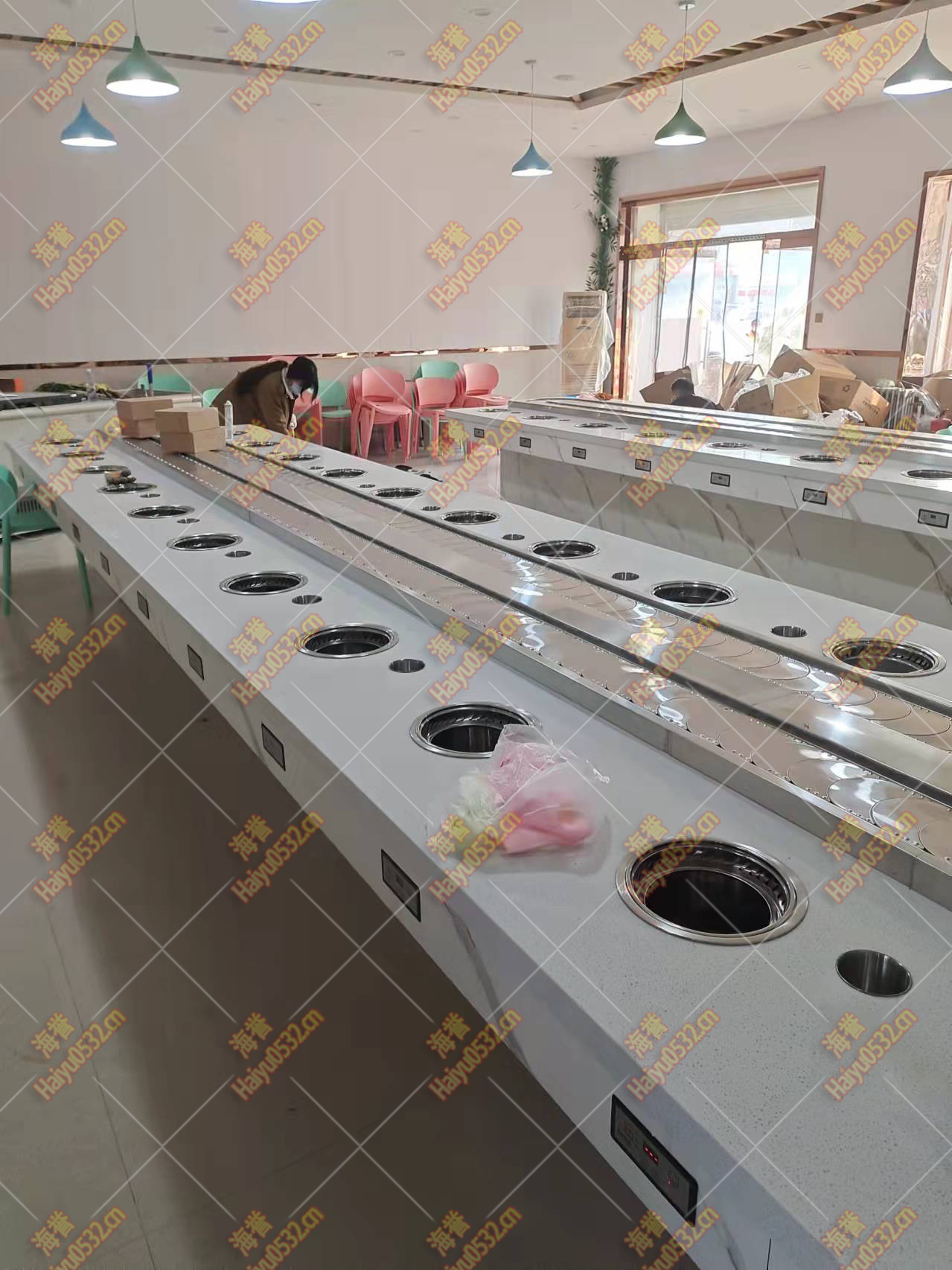 排煙旋轉(zhuǎn)小火鍋設備