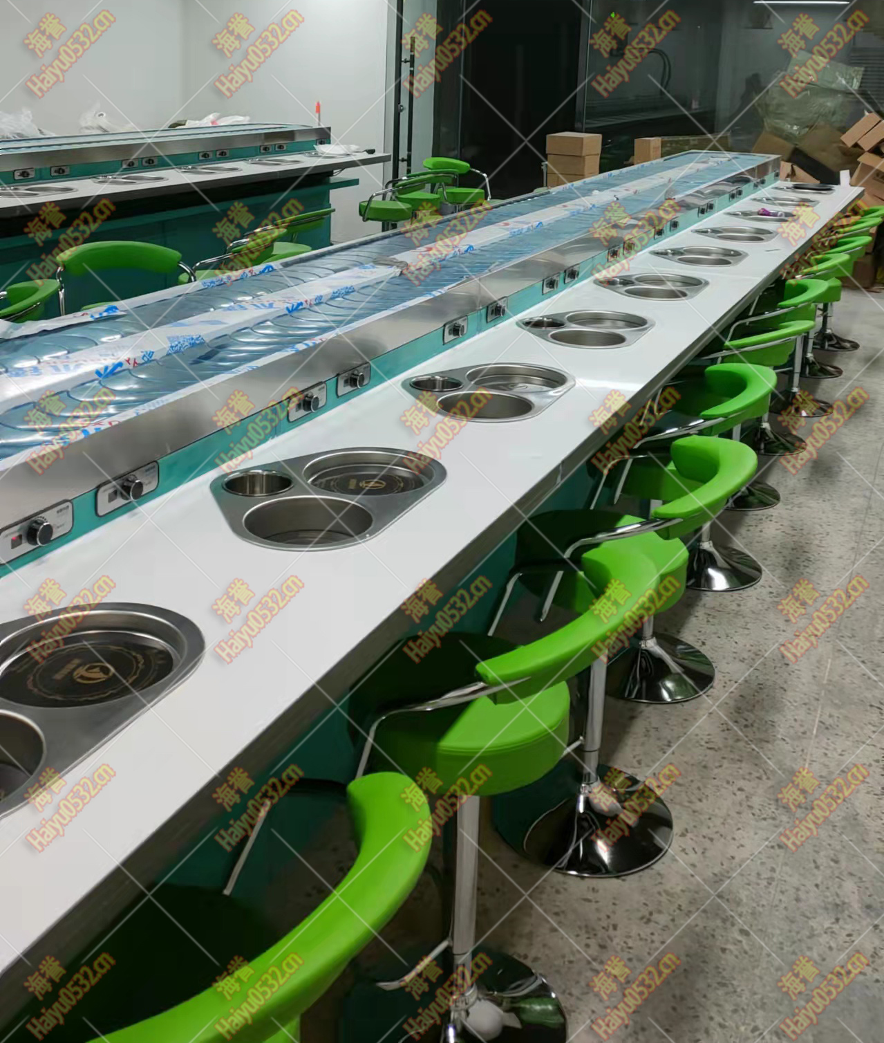 涮烤旋轉火鍋設備帶排煙系統(tǒng)與普通涮烤 涮烤旋轉火鍋設備帶排煙系統(tǒng)與普通涮烤