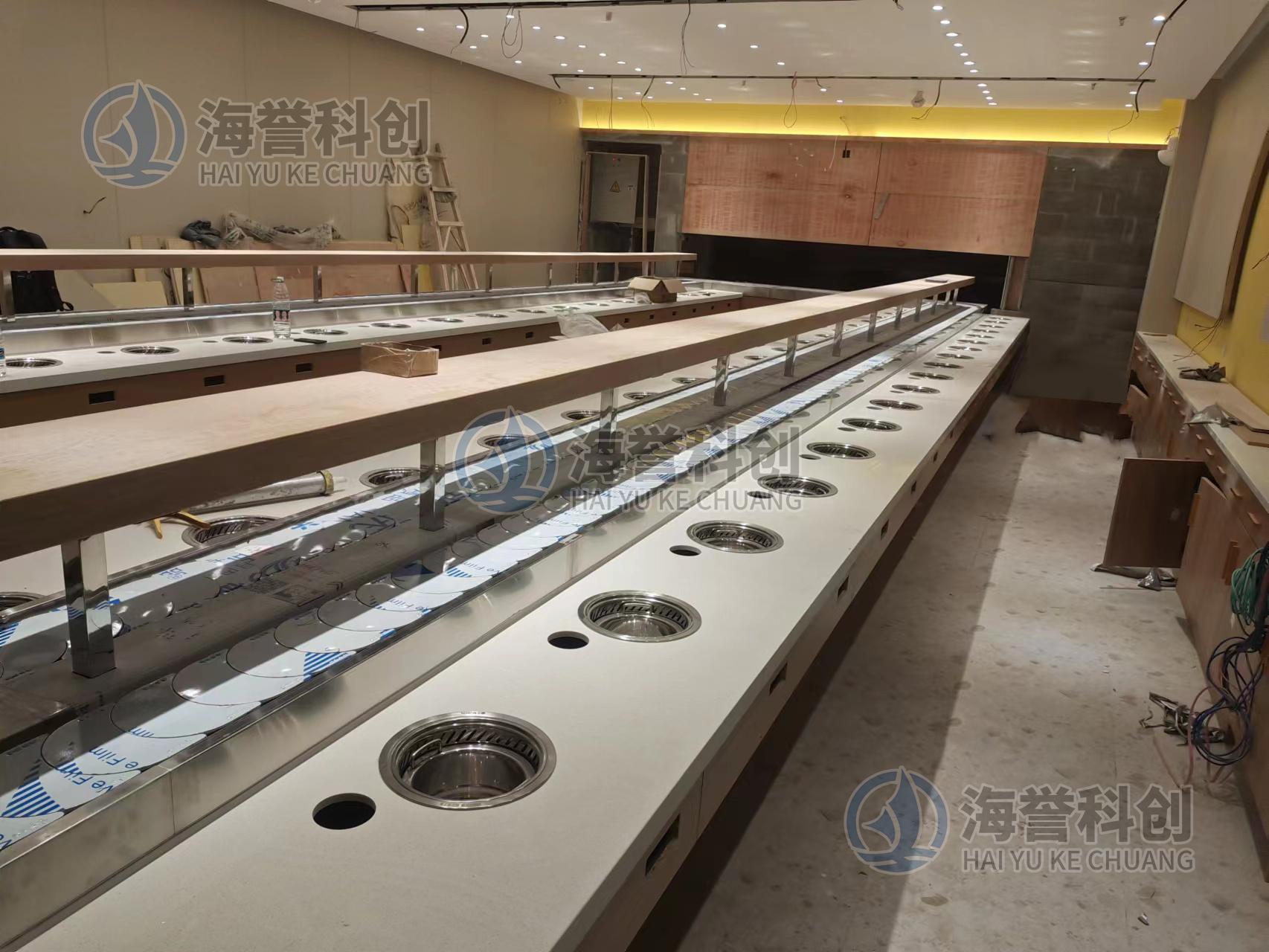 單涮排煙回轉(zhuǎn)小火鍋設(shè)備