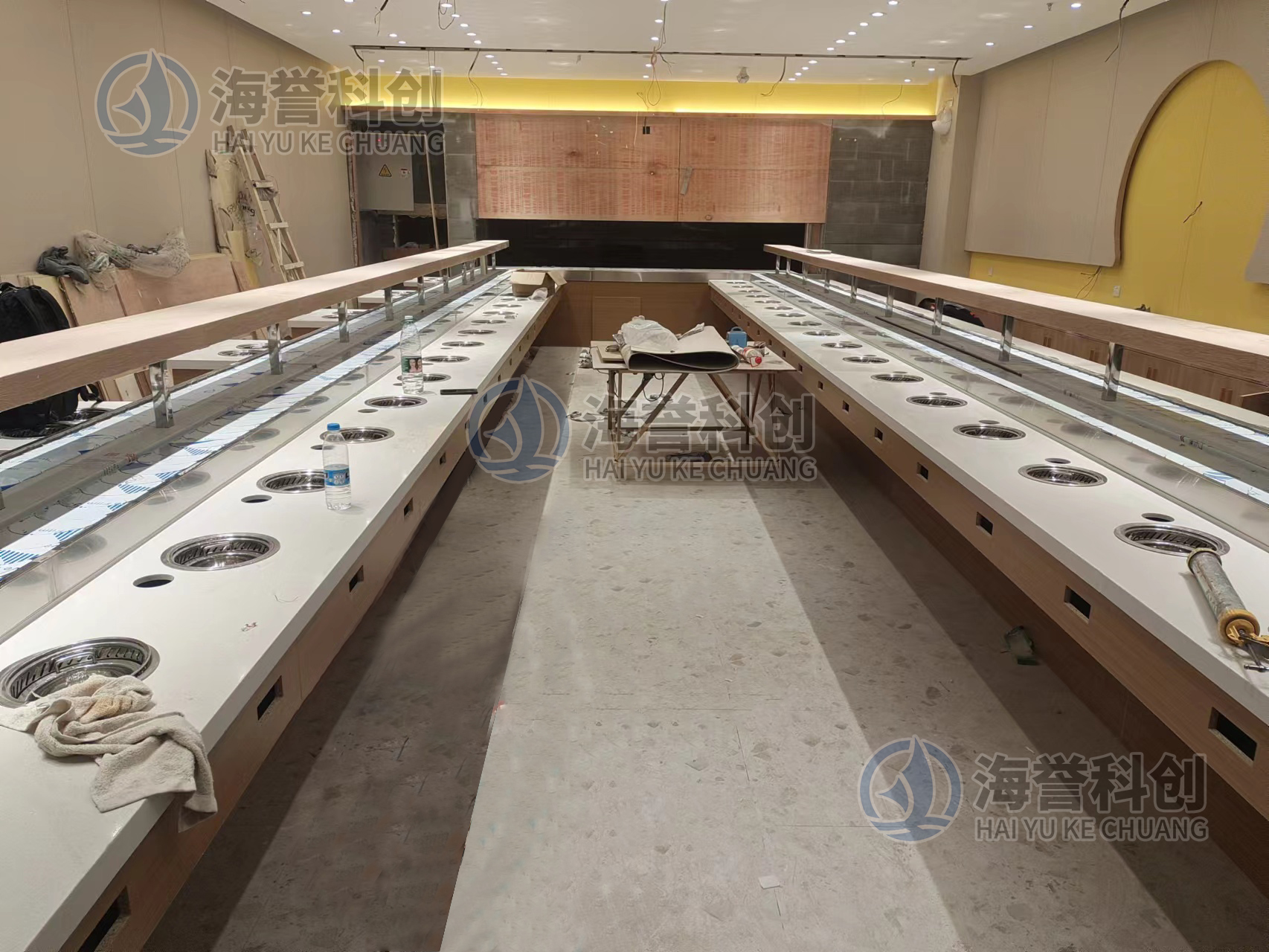 單涮排煙回轉(zhuǎn)小火鍋設(shè)備