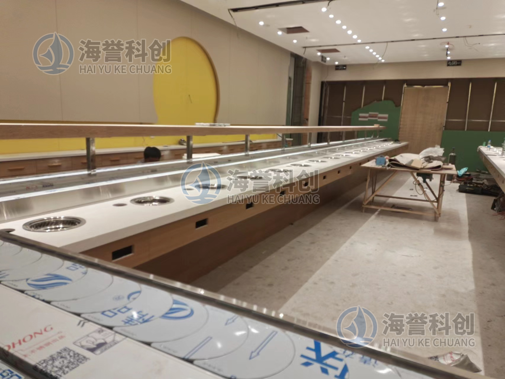 單涮排煙回轉(zhuǎn)小火鍋設(shè)備