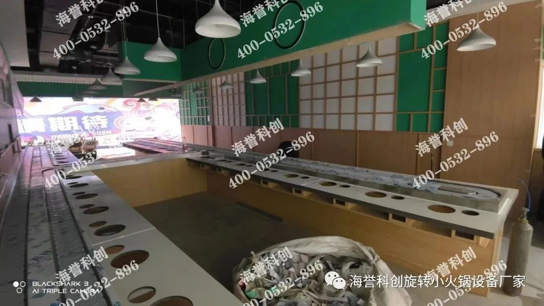 海譽科創(chuàng)山東萊西旋轉(zhuǎn)小火鍋店鋪安裝調(diào)試完成