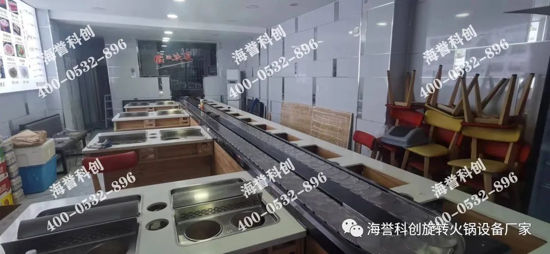 海譽科創(chuàng)山東青島涮烤一體旋轉火鍋設備安裝完成 海譽科創(chuàng)山東青島涮烤一體旋轉火鍋設備安裝完成