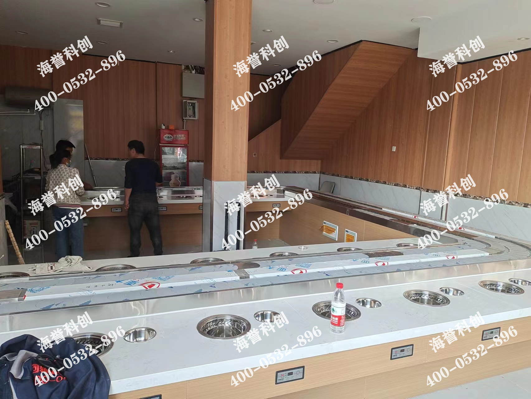 海譽(yù)科創(chuàng)山東濟(jì)寧單涮無煙小火鍋設(shè)備安裝完成 海譽(yù)科創(chuàng)山東濟(jì)寧單涮無煙小火鍋設(shè)備安裝完成