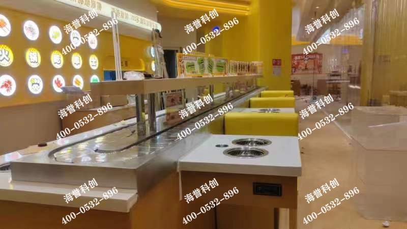 海譽(yù)科創(chuàng)陜西西安單涮無煙小火鍋設(shè)備安裝完成