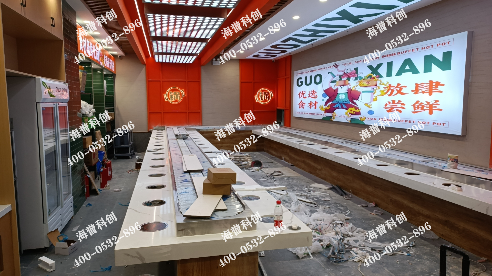 海譽科創(chuàng)山東臨沂單涮小火鍋設(shè)備安裝完成 海譽科創(chuàng)山東臨沂單涮小火鍋設(shè)備安裝完成