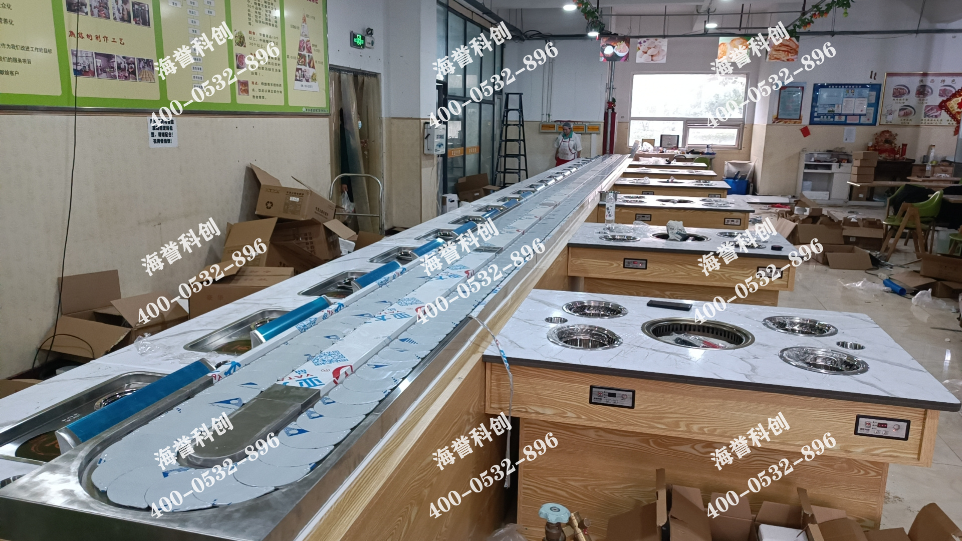 海譽科創(chuàng)山東青島涮烤一體小火鍋設(shè)備安裝完成 海譽科創(chuàng)山東青島涮烤一體小火鍋設(shè)備安裝完成