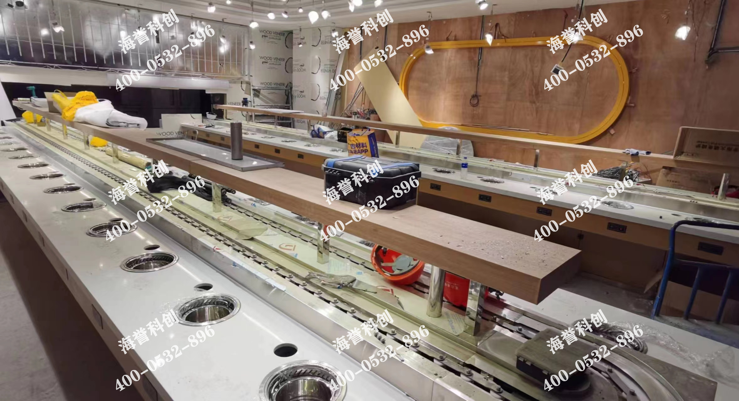 海譽(yù)科創(chuàng)陜西西安單涮無(wú)煙小火鍋設(shè)備安裝完成