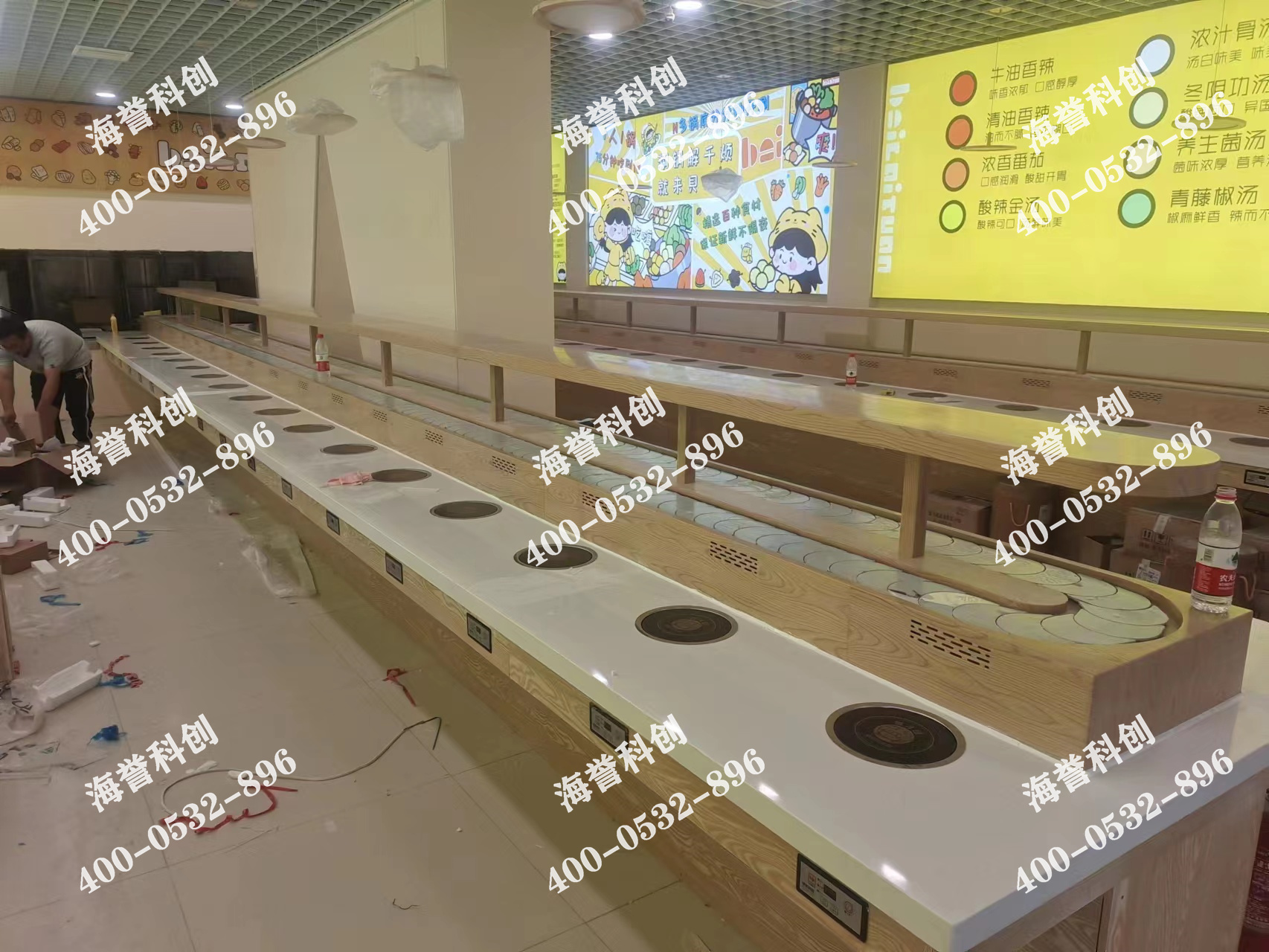 海譽(yù)科創(chuàng)天津單涮無(wú)煙小火鍋設(shè)備安裝完成