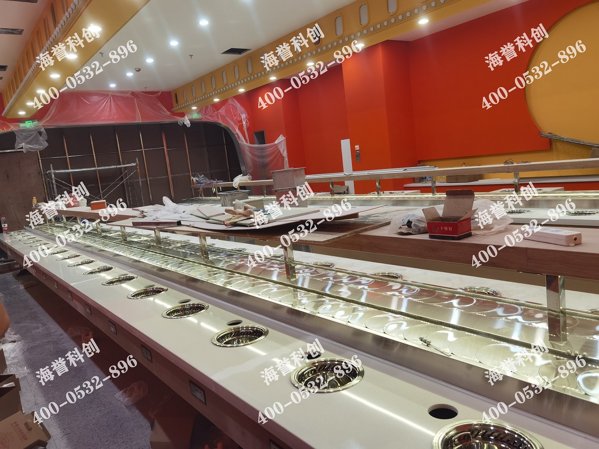 海譽科創(chuàng)甘肅蘭州單涮無煙小火鍋設(shè)備安裝完成