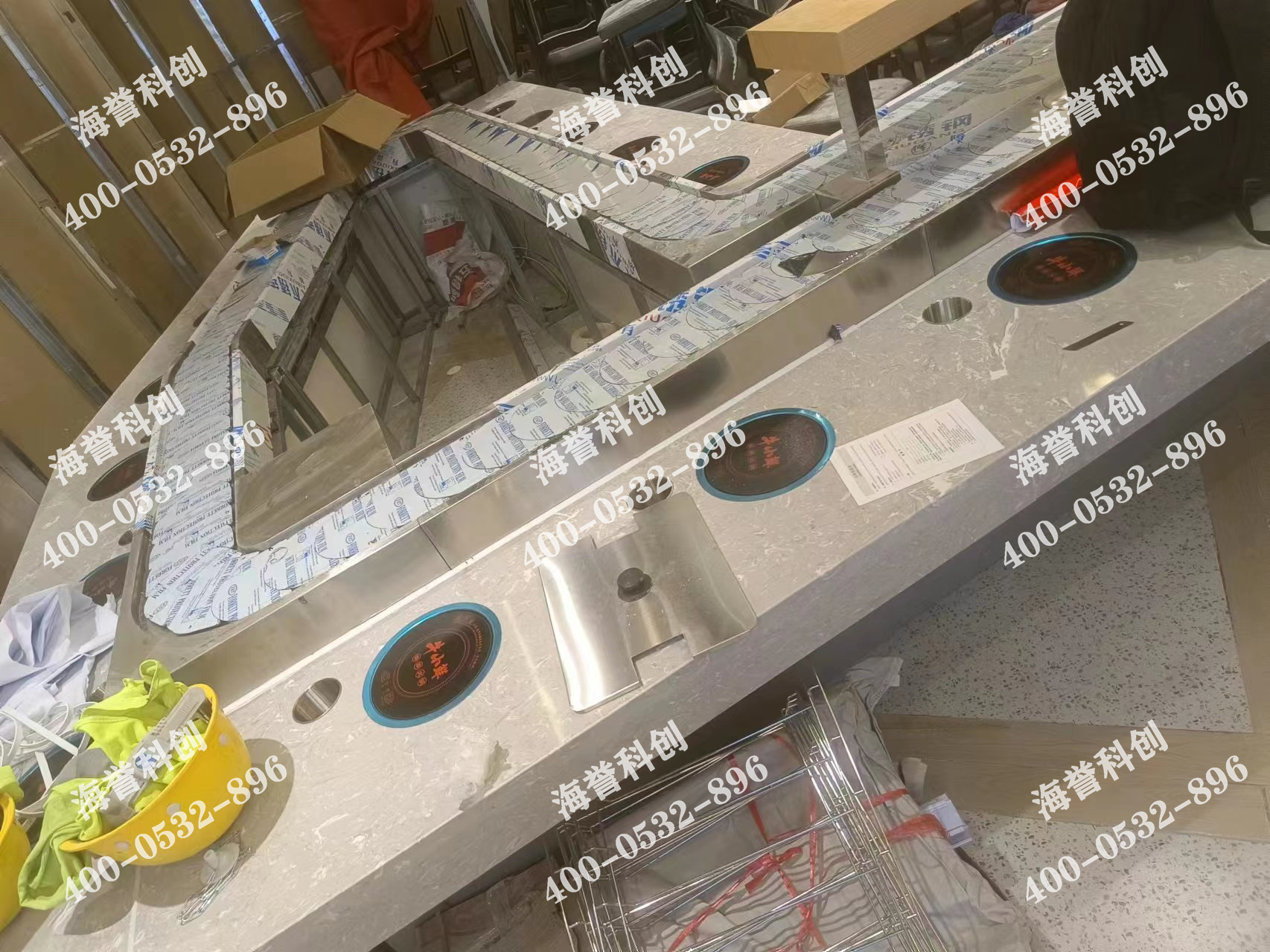 海譽科創(chuàng)北京單涮小火鍋設備安裝完成