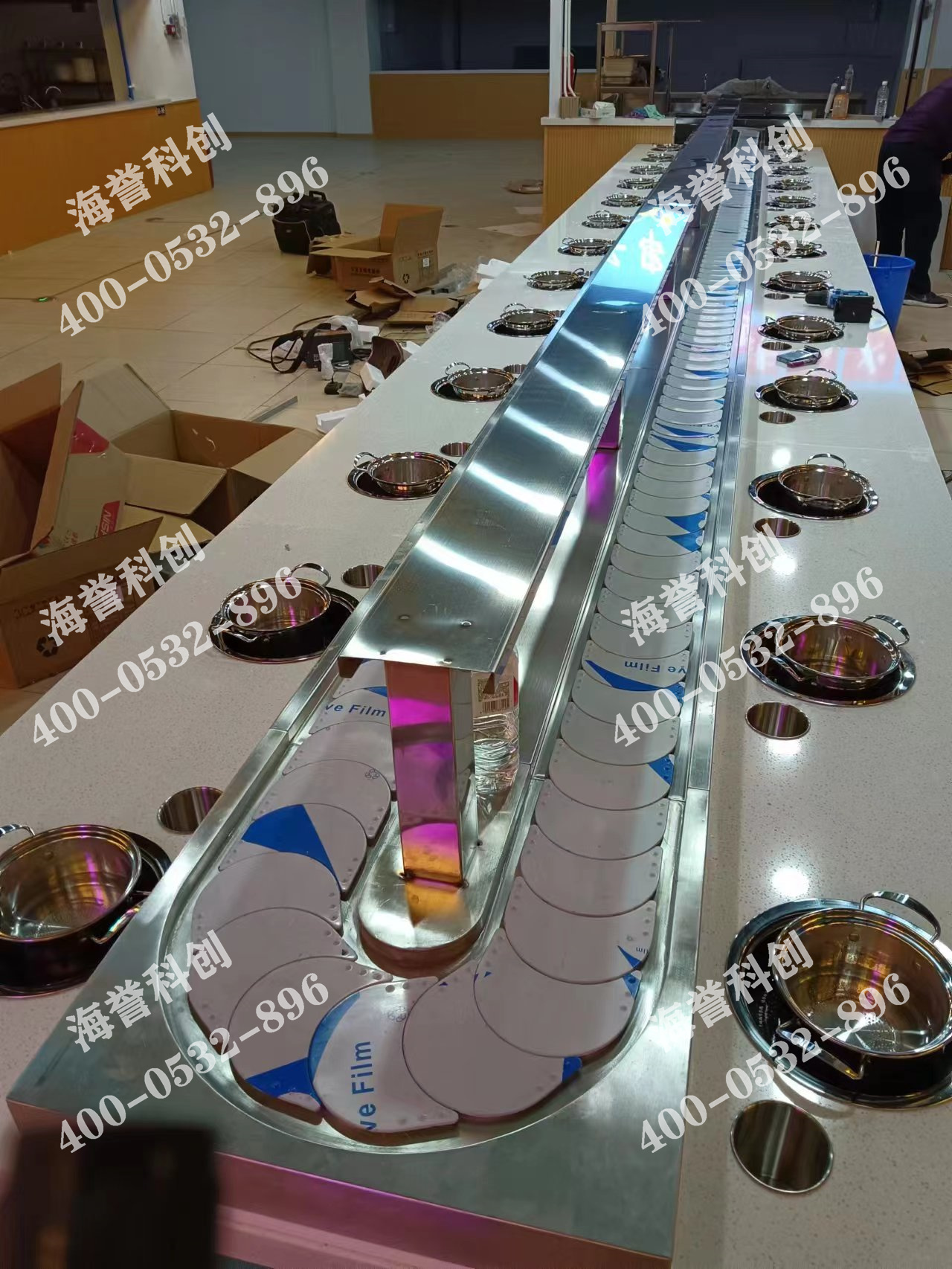 海譽(yù)科創(chuàng)山東煙臺單涮小火鍋設(shè)備安裝完成