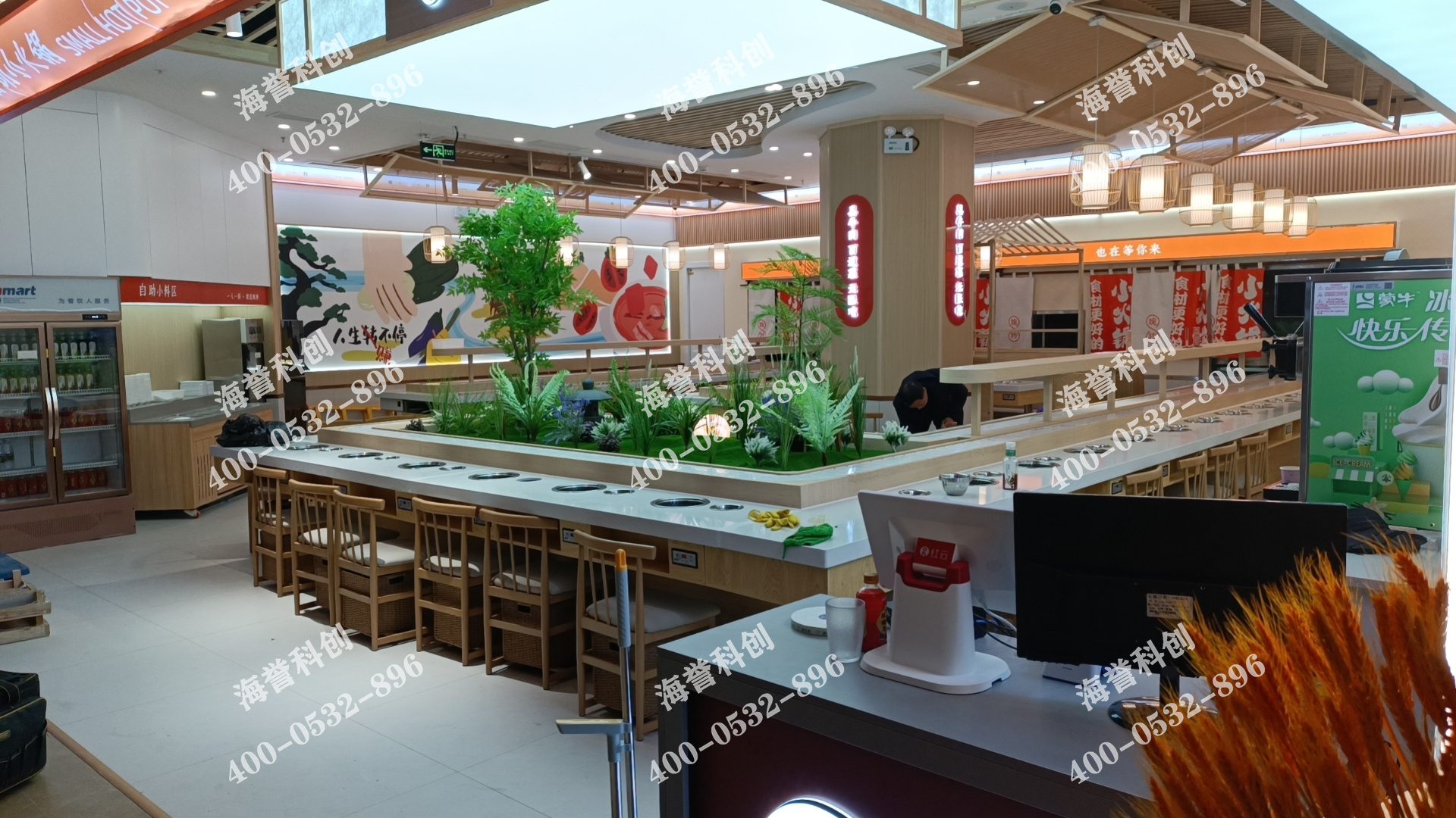 海譽科創(chuàng)天津單涮無煙小火鍋設(shè)備安裝完成