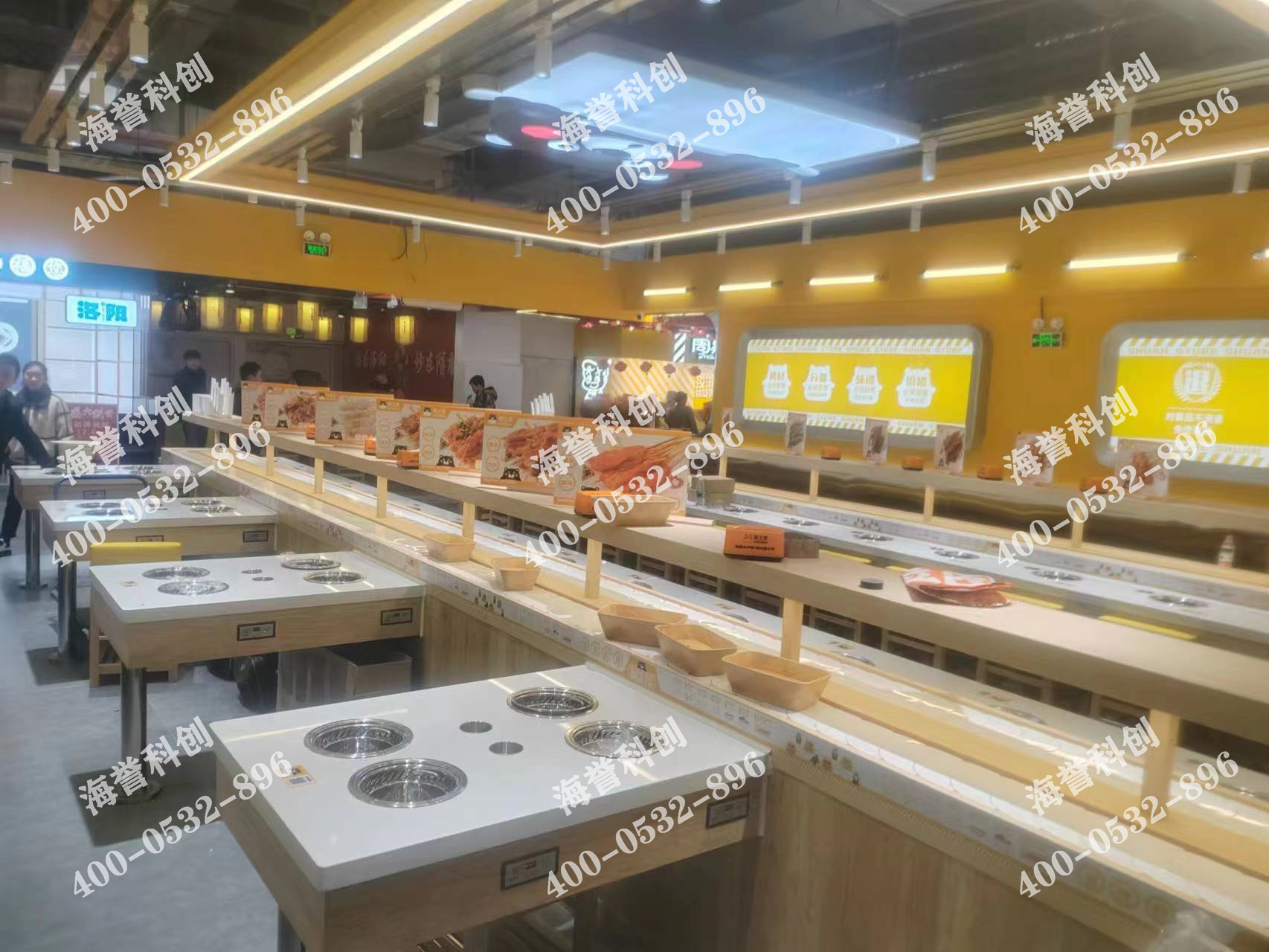 海譽科創(chuàng)河南洛陽單涮無煙小火鍋設(shè)備安裝完成