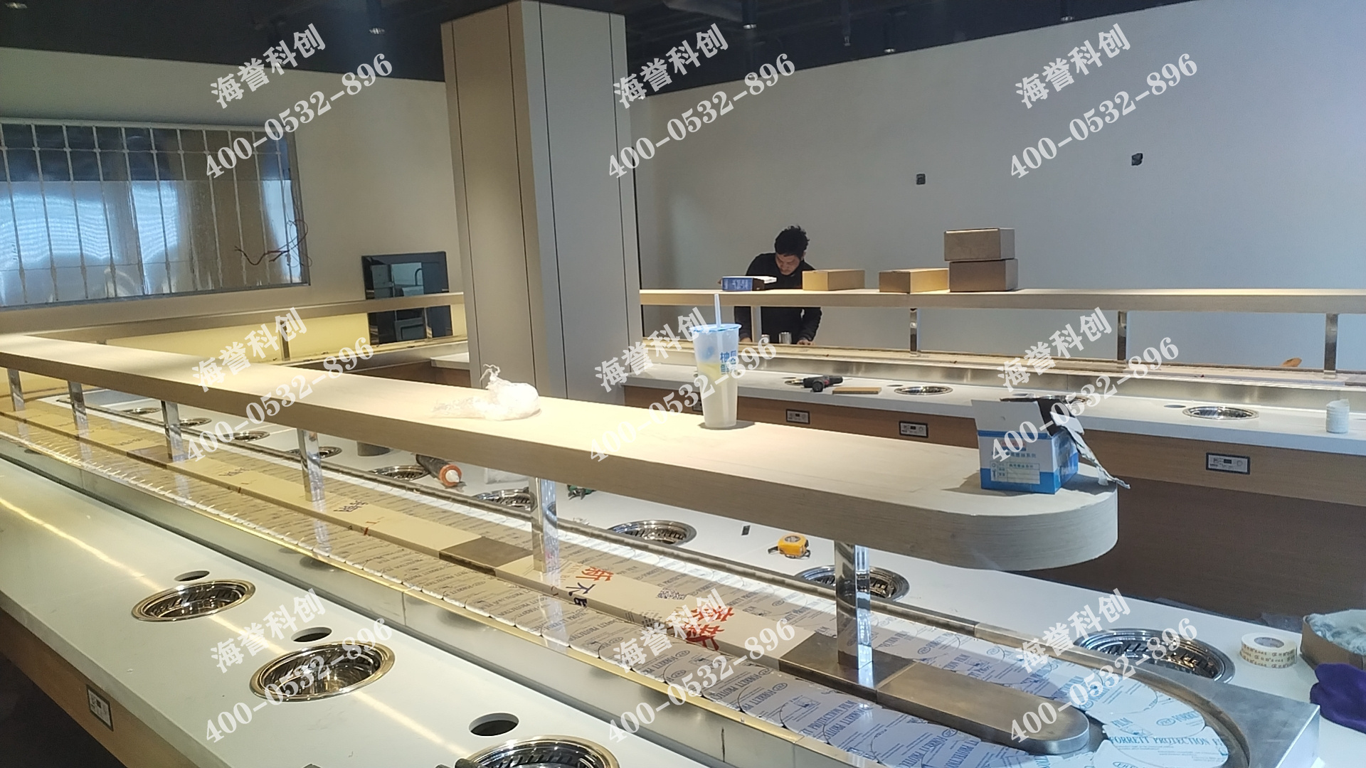 海譽(yù)科創(chuàng)江蘇徐州單涮無煙小火鍋設(shè)備安裝完成