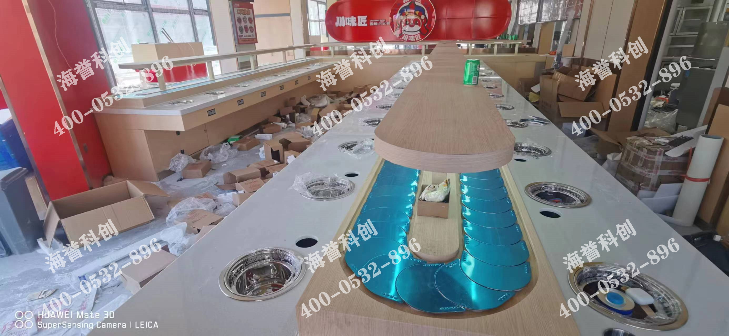 海譽(yù)科創(chuàng)河南平頂山單涮無煙小火鍋設(shè)備安裝完成