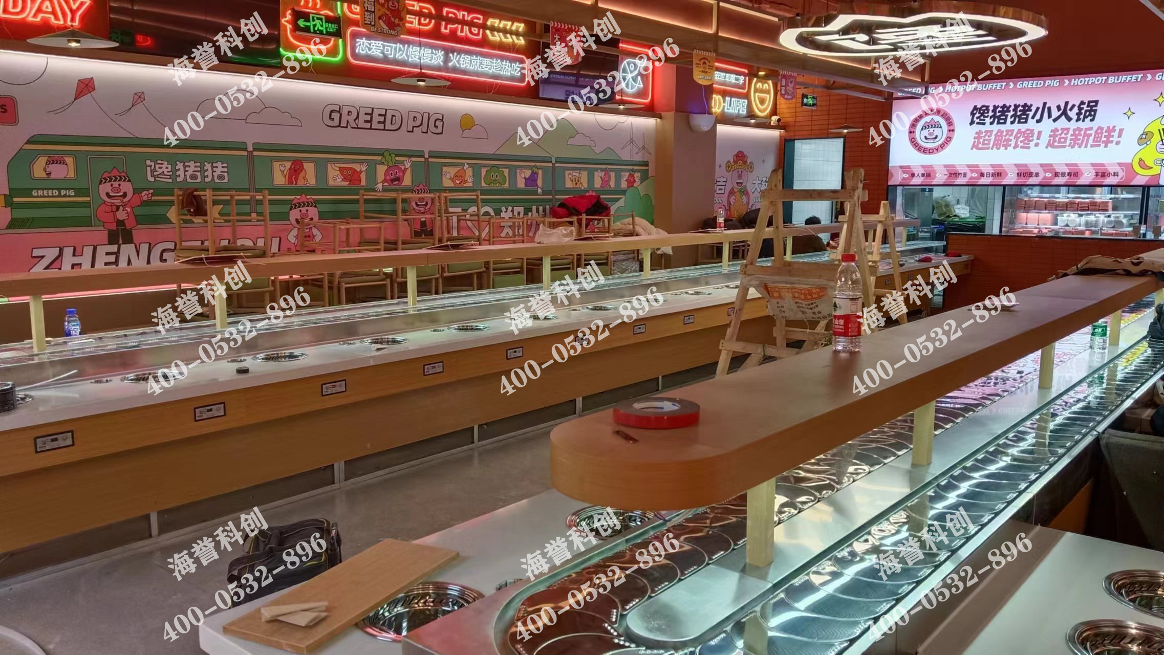 海譽(yù)科創(chuàng)河南鄭州單涮無煙小火鍋設(shè)備安裝完成