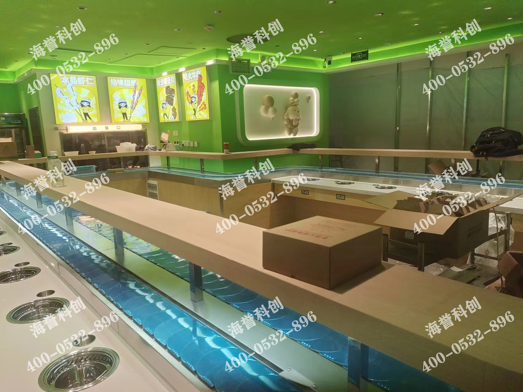 海譽科創(chuàng)陜西西安單涮無煙小火鍋設備安裝完成