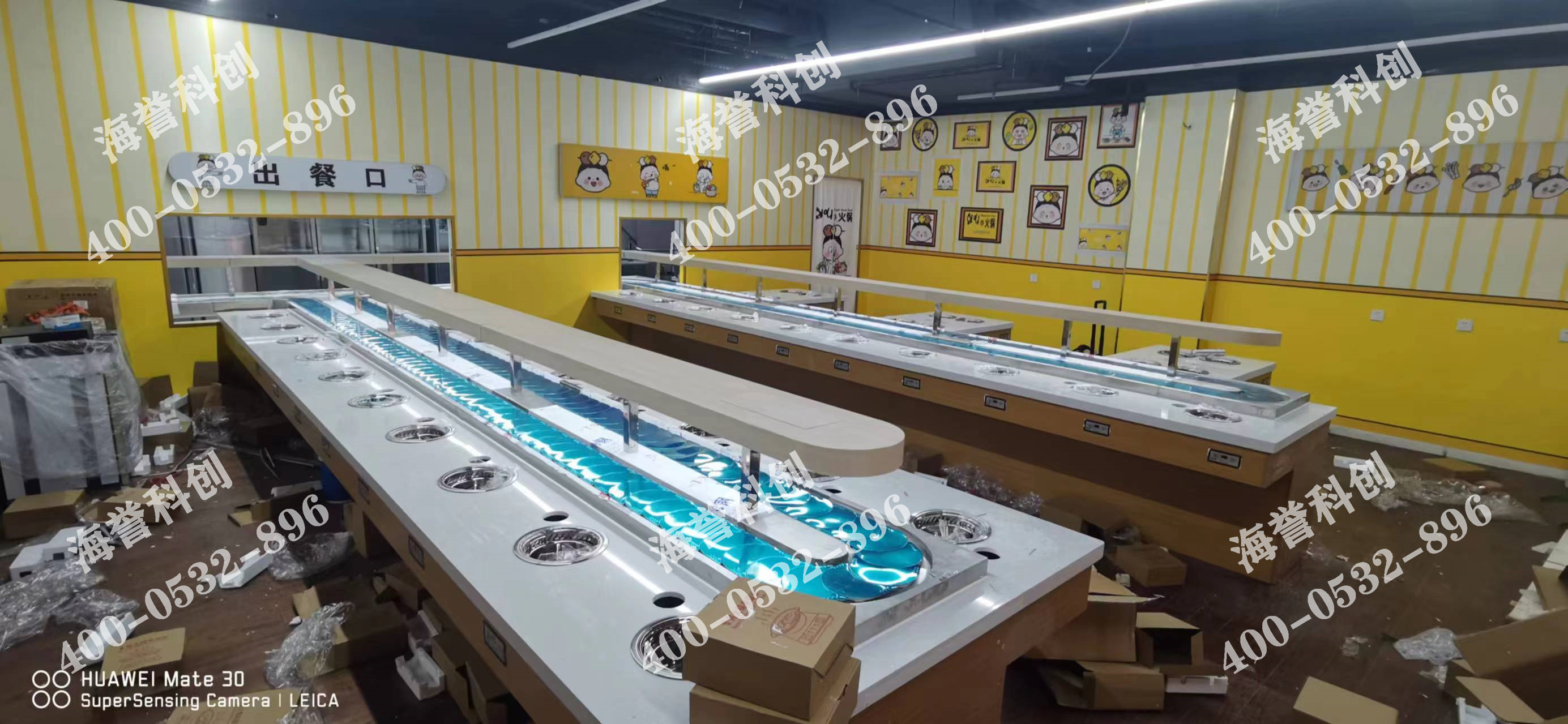 海譽(yù)科創(chuàng)新疆烏魯木齊單涮無煙小火鍋設(shè)備安裝完成