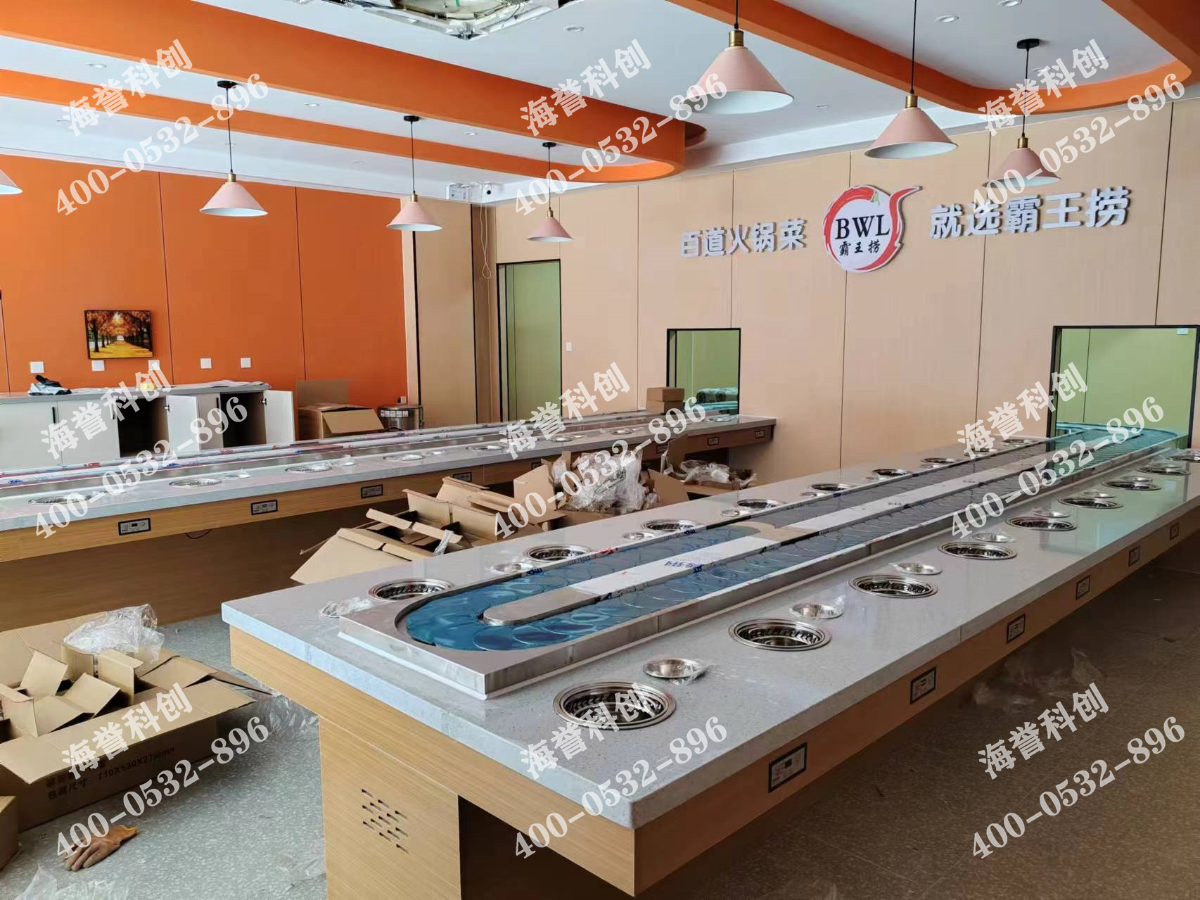 海譽(yù)科創(chuàng)山東東營(yíng)單涮無煙小火鍋設(shè)備安裝完成