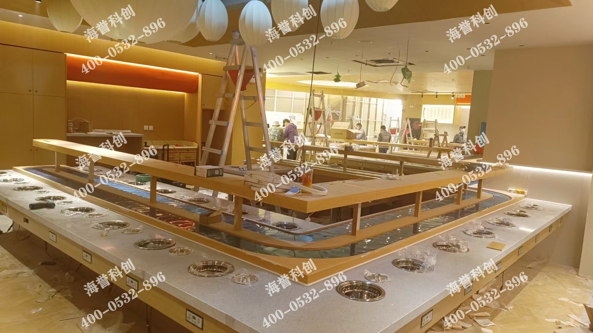 海譽(yù)科創(chuàng)遼寧沈陽單涮無煙小火鍋設(shè)備安裝完成