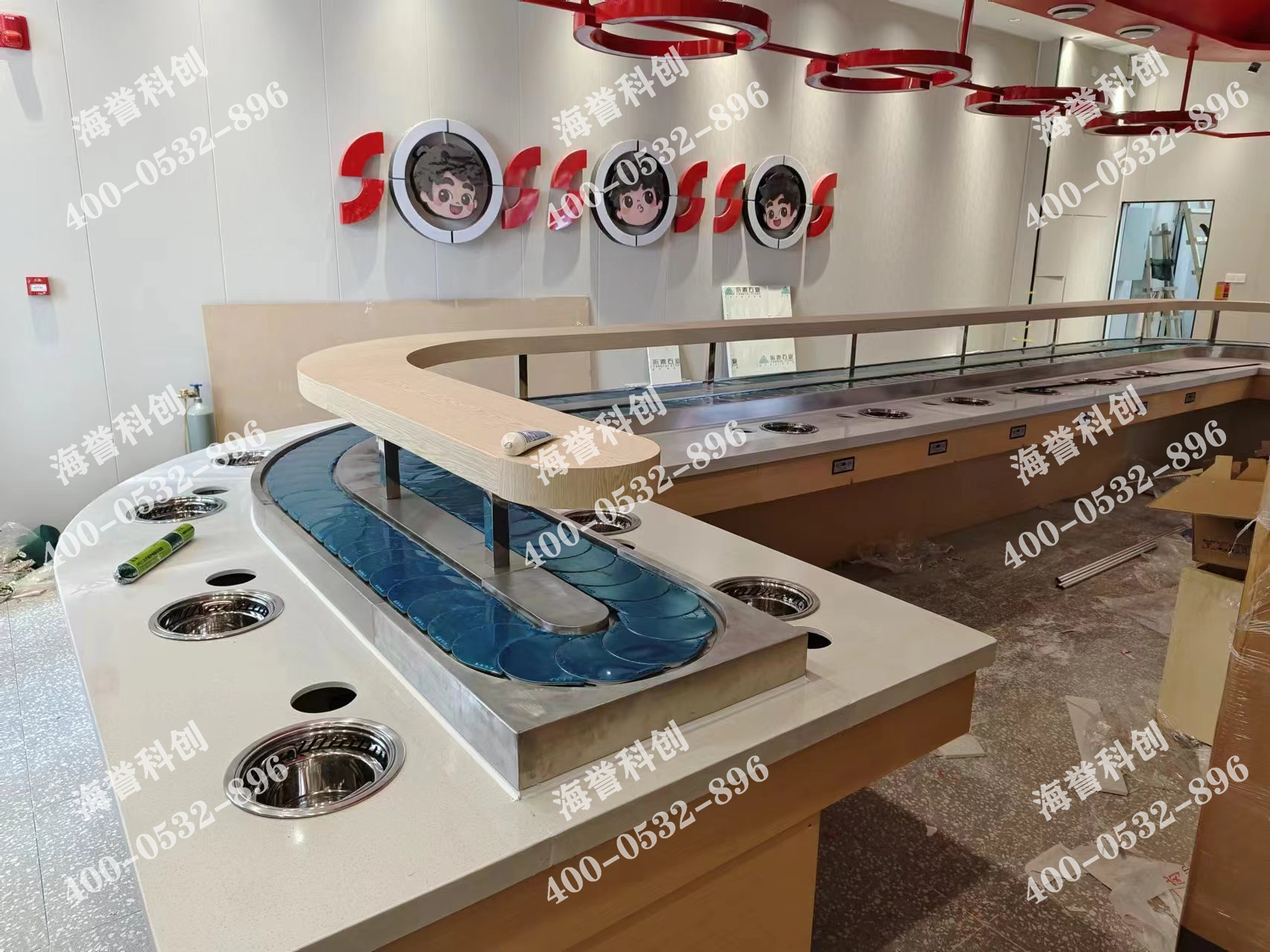 海譽(yù)科創(chuàng)河南鄭州單涮無煙小火鍋設(shè)備安裝完成