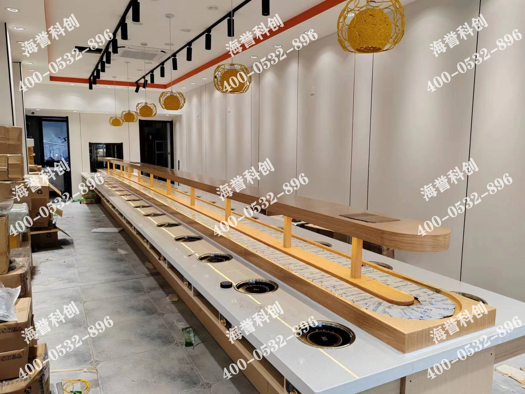 海譽(yù)科創(chuàng)江蘇單涮小火鍋設(shè)備安裝完成