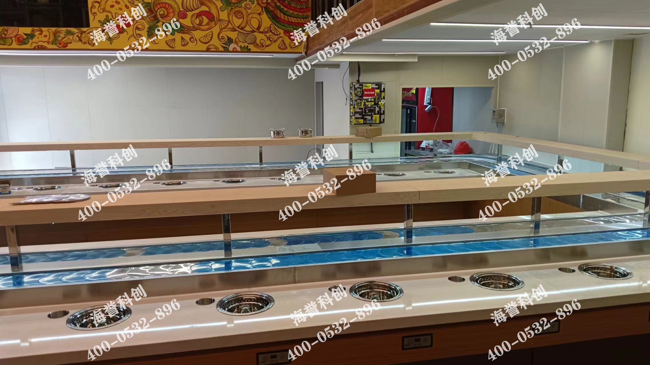 海譽(yù)科創(chuàng)新疆單涮無煙小火鍋設(shè)備安裝完成