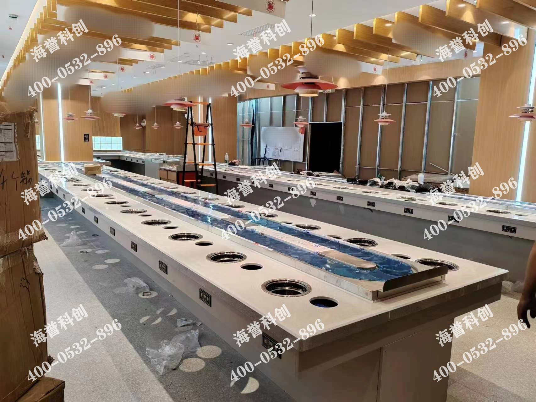 海譽(yù)科創(chuàng)山東單涮無煙小火鍋設(shè)備安裝完成